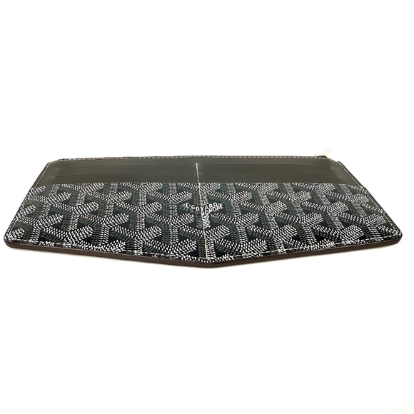 Authentic New GOYARD Goyardine Insert Louise Grey 2023 Card Case Wallet - Picture 5 of 11